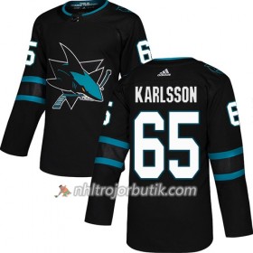 Män Ishockey San Jose Sharks tröja Erik Karlsson 65 Alternate Adidas 2018-19 Authentic
